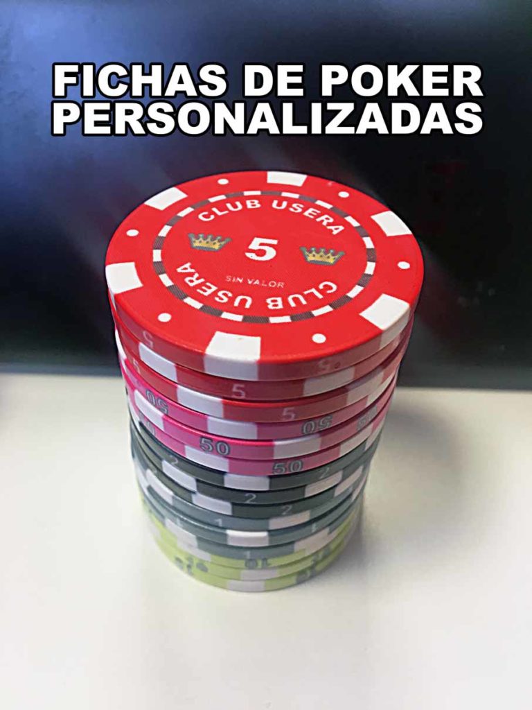 Fichas Tokens Personalizados Poker